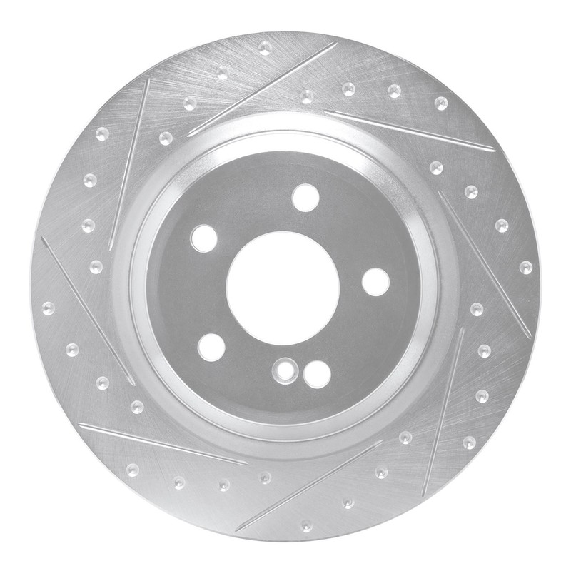 For Mercedes-Benz SL450 17-20 Brake Rotor eLINE Drilled & Slotted 1-Piece Rear