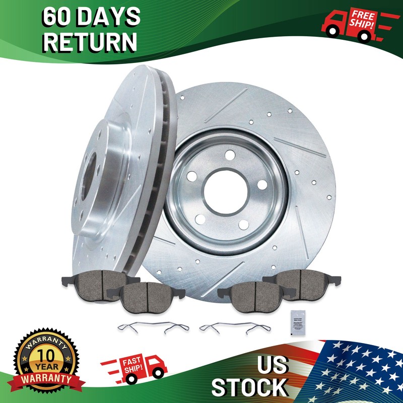 11.81 inch Front Disc Brake Rotors Pads for Ford Escape Volvo C30 C70 S40 V50