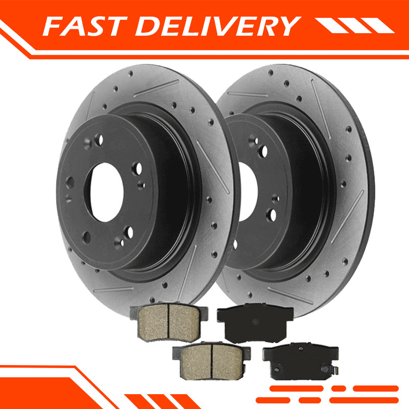 313mm Rear Brake Rotors and Brake Pads For ACURA MDX HONDA PILOT Rotor