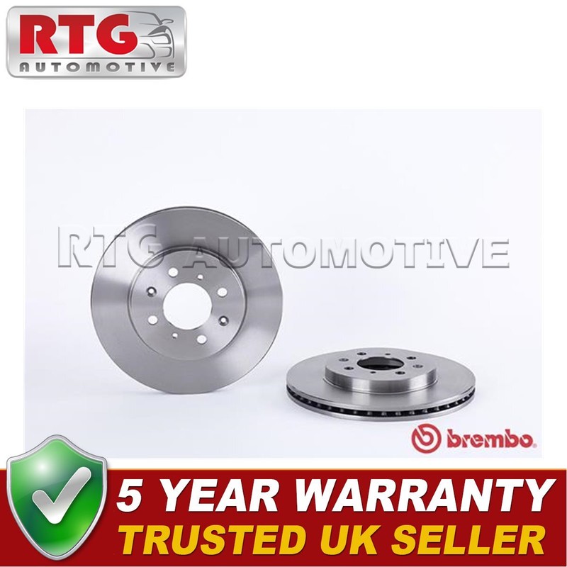 RTG Front Brake Discs Fits Honda Jazz 2003-2008 City 2008- 1.2 1.3 1.5