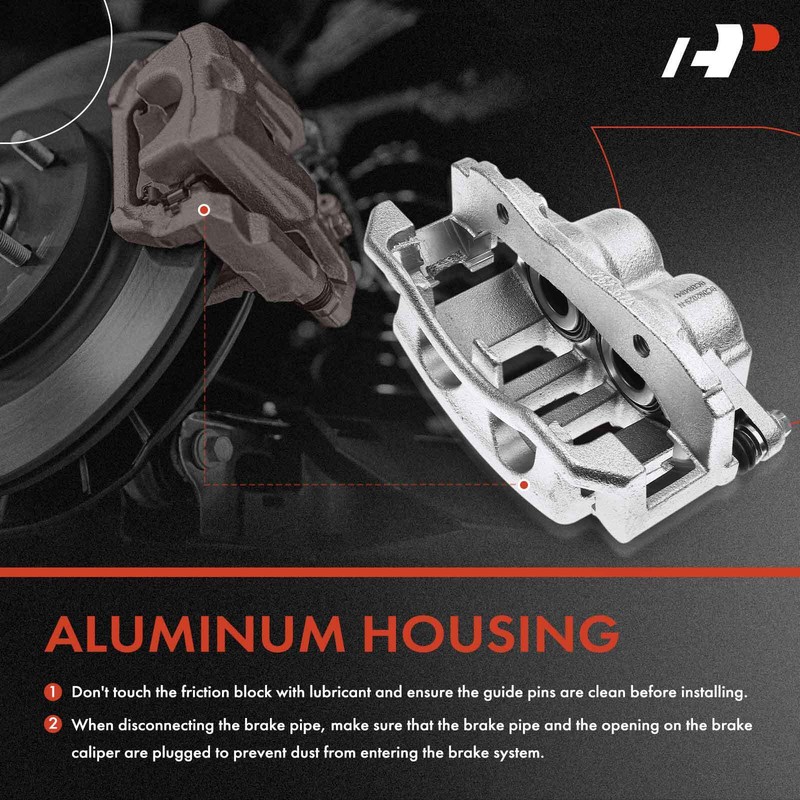 A-Premium Pair Front Brake Rotor & Pad+Caliper for Ford Crown Victoria 2003-2011 gallery