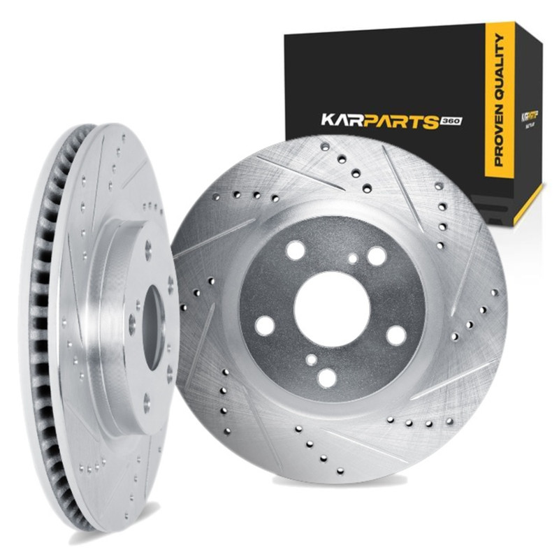 For Hyundai Kona/Kona Electric 2024 2025 Brake Rotor Set | Silver