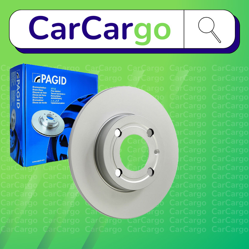 Pagid Solid Front Brake Discs Pair For VW Polo 75 1.6 4motion 1995-1999 239 mm