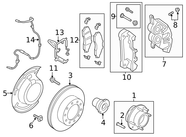 Genuine Ford 17-25 F-250 F-350 SD 4WD Front Brake Rotor PC3Z-1125-A gallery