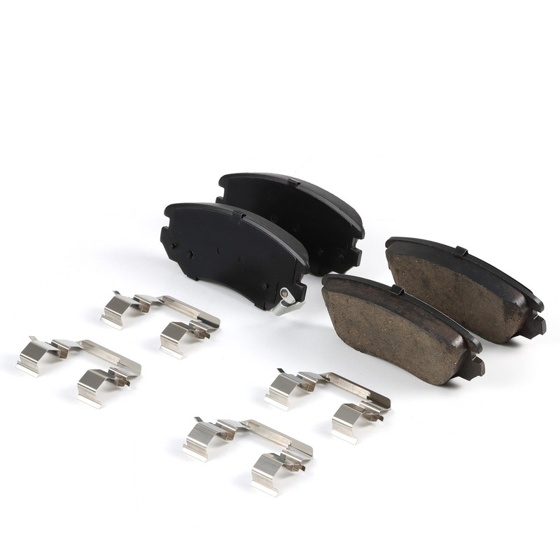 Front Brake Rotors + Ceramic Disc Brake Pad Kit for Chevy Malibu Buick Allure gallery