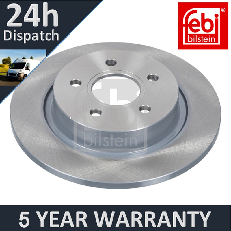 Fits Volvo V50 C30 S40 C70 Ford Focus C-Max Febi Rear Brake Discs 2025944