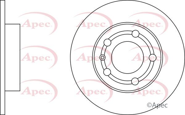 Brake Discs Pair Rear FOR VW POLO AW 1.0 1.5 17->ON Petrol Apec gallery