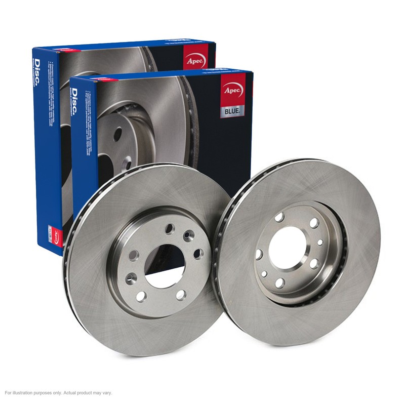 2X APEC Front Brake Discs for NISSAN TOWNSTAR Box Body/MPV 296mm Vented SDK6946