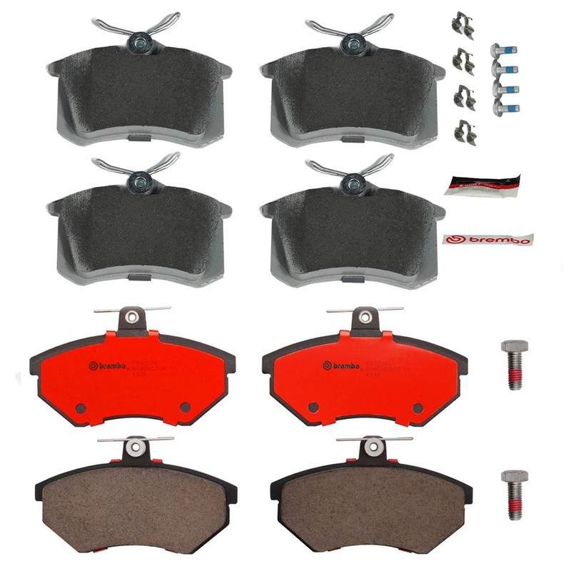 Brembo OEM Front & Rear Ceramic Brake Pads Kit For 1993-1995 Volkswagen Passat