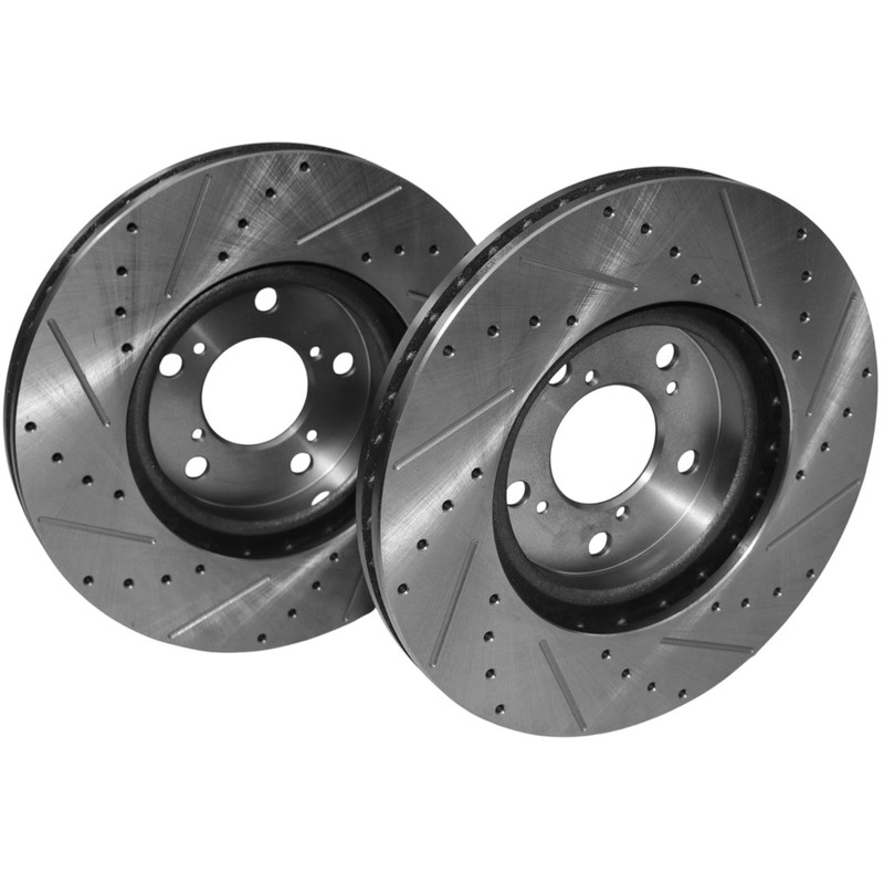 2pcs Front Drilled & Slotted Disc Brake Rotors for 2006-2014 Honda Ridgeline gallery