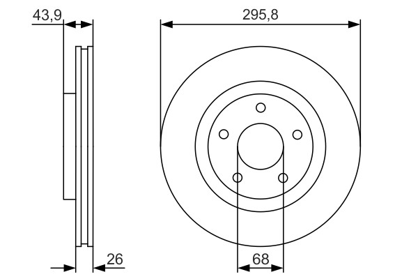 2x Brake Discs Pair Vented fits NISSAN QASHQAI J10 1.6 Front 07 to 13 HR16DE Set gallery