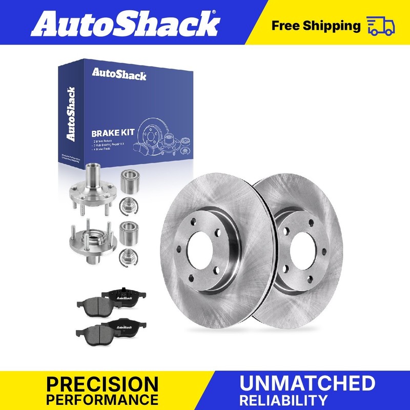 Front Brake Rotors Premium Pads Hub Repair Kit for Mazda, 3 2005-2013