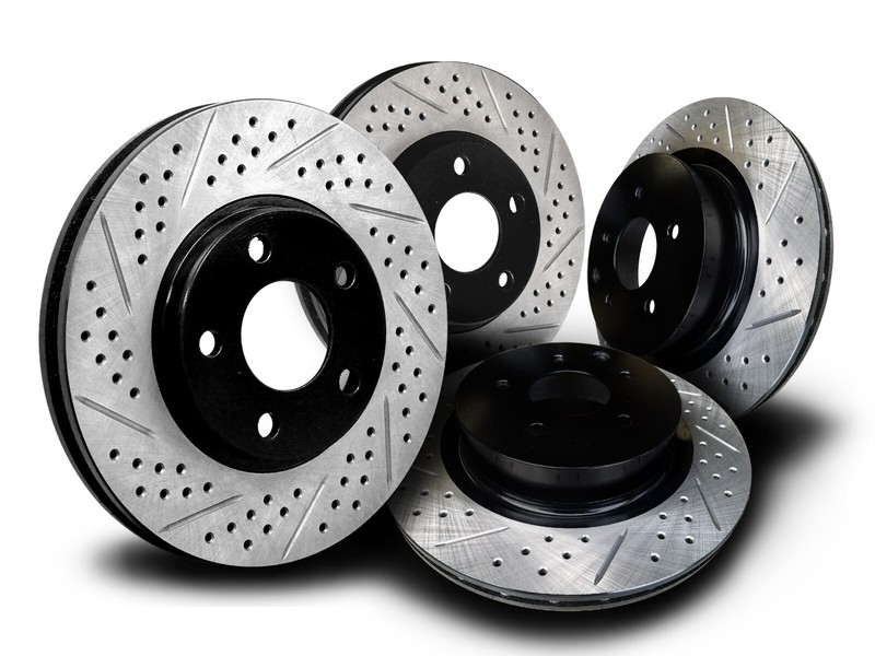 BSFOR041SD Mustang Base GT 1994-2004 Brake Rotors Double Drill & Slotted