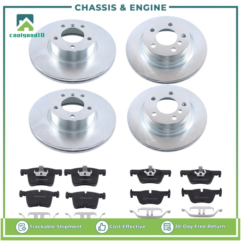 12x Front Rear Disc Brake Rotors & Ceramic Brake Pads For BMW 230i xDrive 17-21