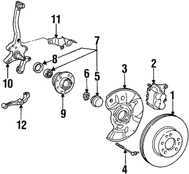 Genuine Mercedes-Benz Disc Brake Rotor 140-421-03-12-64