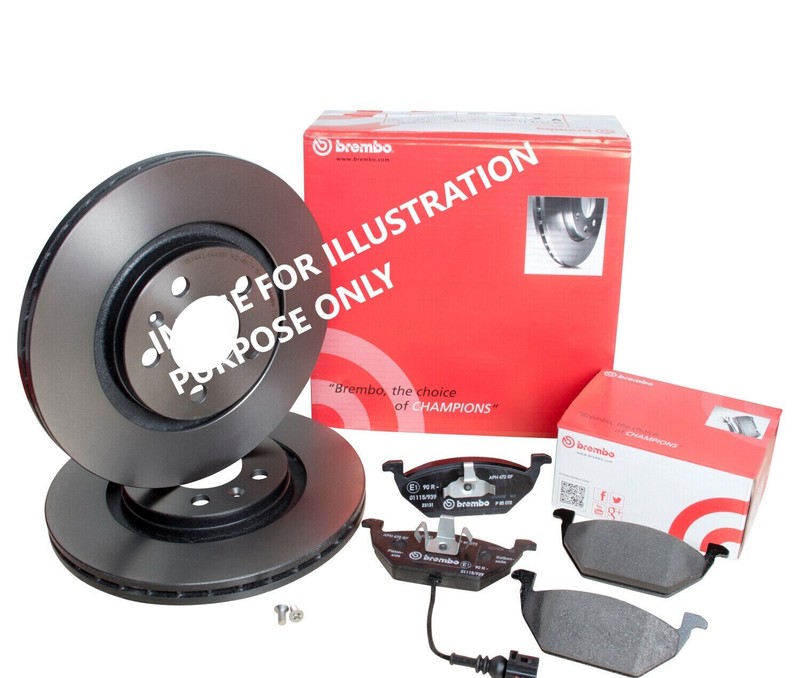 FOR LAND ROVER Defender 130 2.5 Td5 BREMBO FRONT BRAKE DISCS 298MM&BRAKE PAD SET