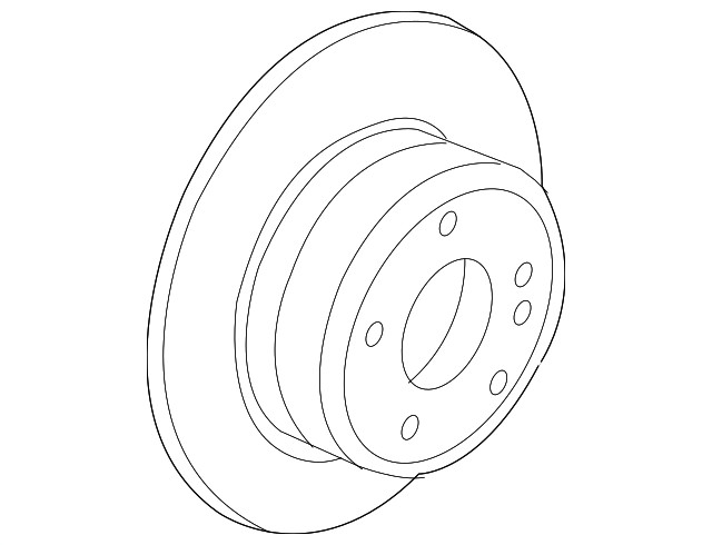 Genuine BMW Disc Brake Rotor 34-21-6-886-479