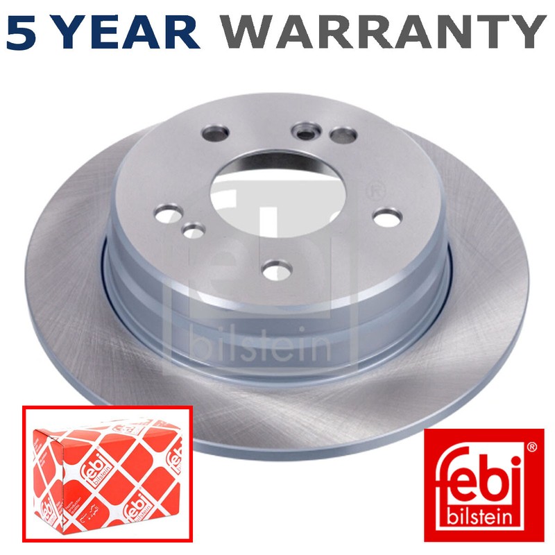 Febi Rear Brake Discs Fits Mercedes C-Class 190 Saloon E-Class Coupe 124