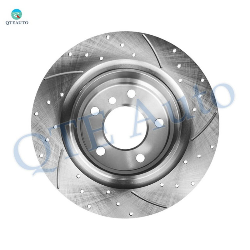 Set 4 Front 300mm-Rear 294mm Drilled Slotted Brake Rotors To 2000 BMW 323CI Base gallery