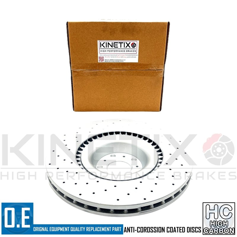 FOR BENTLEY FLYING SPUR FRONT REAR CROSS DRILLED BRAKE DISCS PADS 405mm 355mm gallery