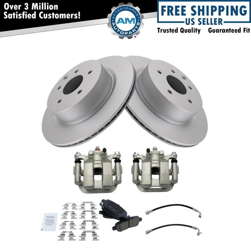 Brake Pad & Rotor Kit Premium G-Coated Ceramic Fits INFINITI Nissan