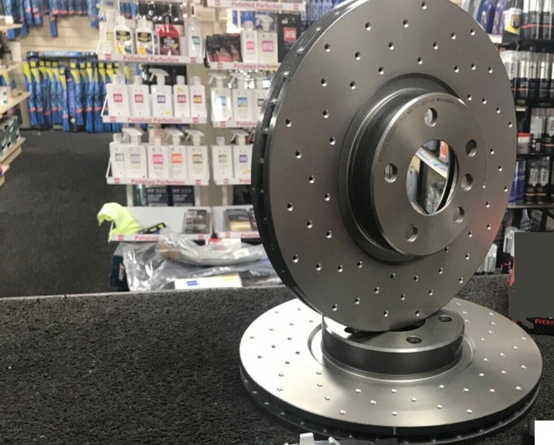 FOR BMW X5 XDRIVE30D SE (MK3 (F15)) 348MM X 30MM FRONT DRILLED DISCS