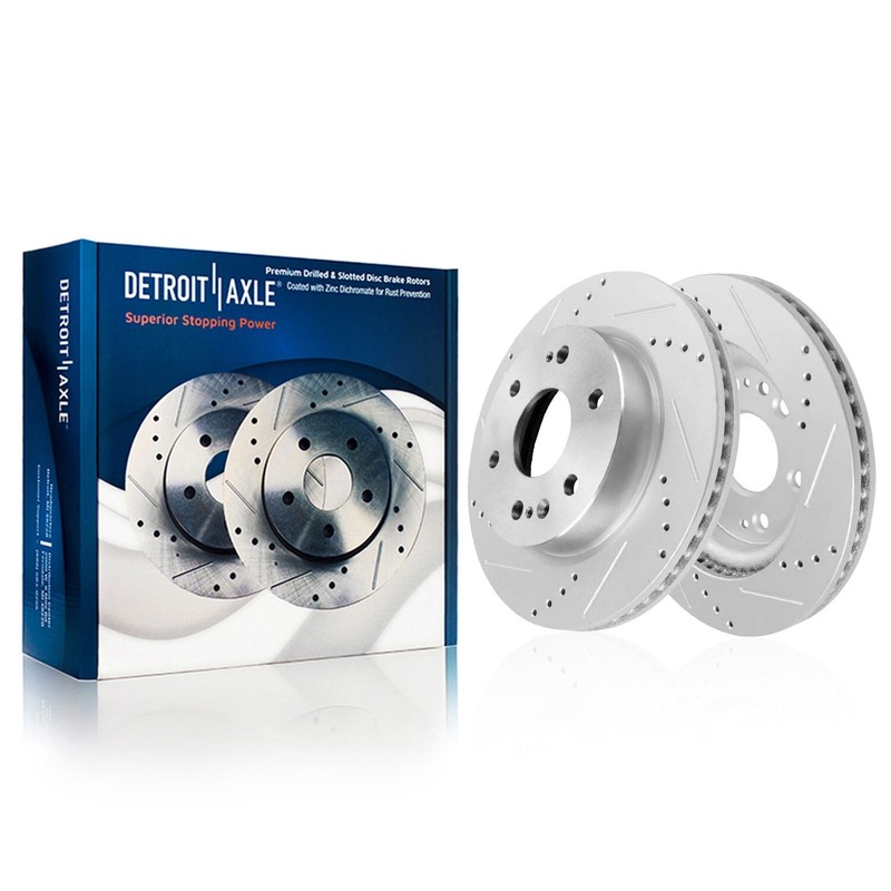 Front Rear Drilled Brake Rotor for Silverado Sierra 1500 Tahoe Suburban Yukon XL gallery