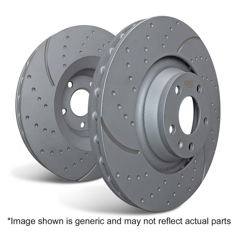 EBC Brakes GD1676 Disc Brake Rotor Set Front GD Rotors 2010 thru Fits 2019 Ford