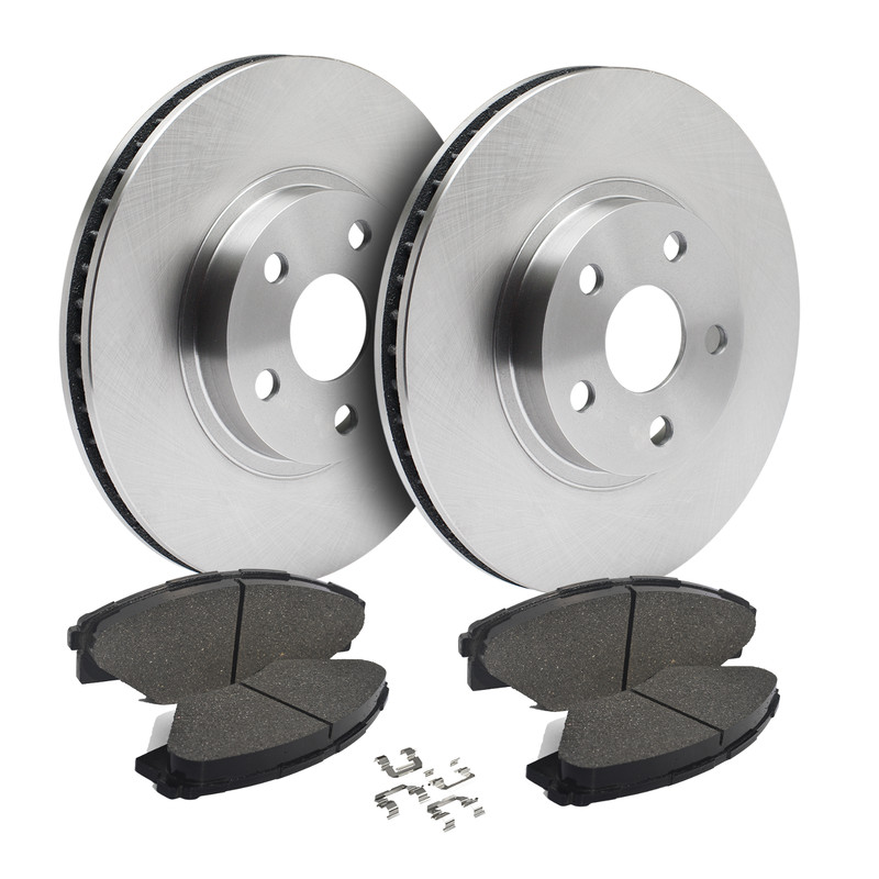 Front Brake Rotors + Ceramic Pads for 1999 – 2005 VW Jetta Beetle Golf