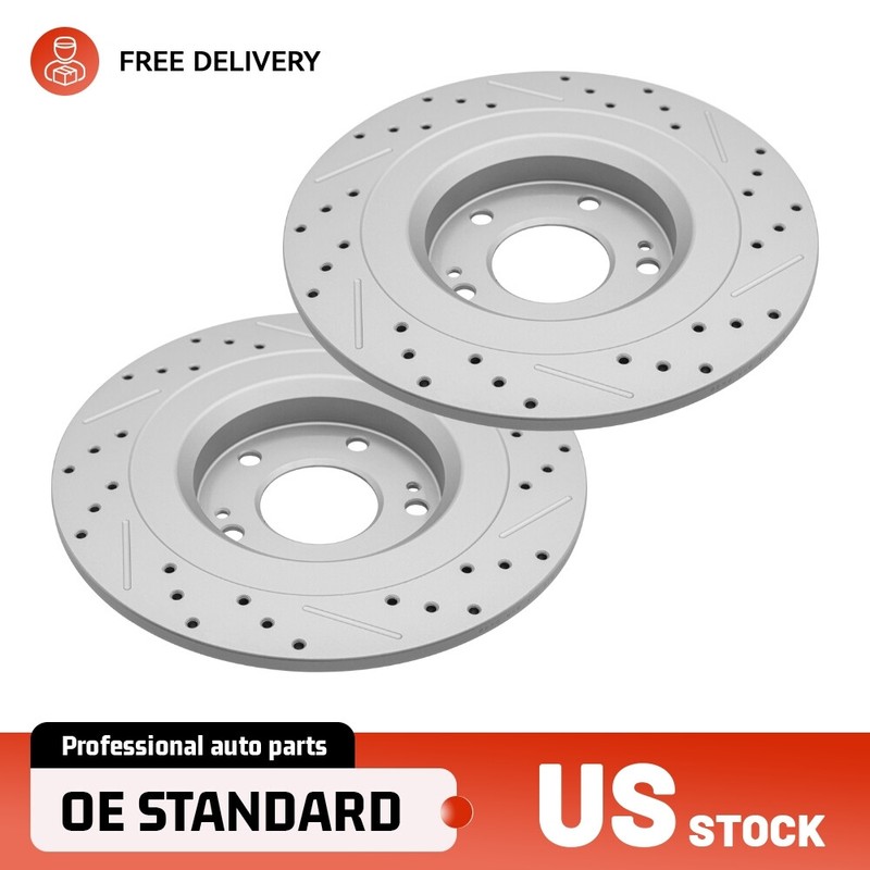 302mm Rear Drilled Brake Rotors for Mitsubishi Eclipse Cross Outlander RVR ASX