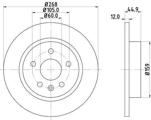 For Vauxhall - Mokka J13 1.4 2012-2019 Rear 268mm Brake Discs and Pads gallery