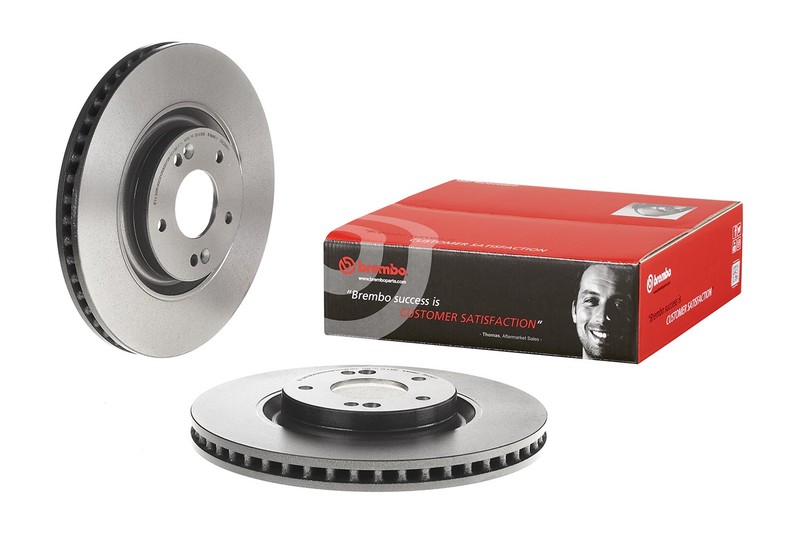 Brembo Front Left or Right 320mm Coated Vented Disc Brake Rotor For Hyundai Kia