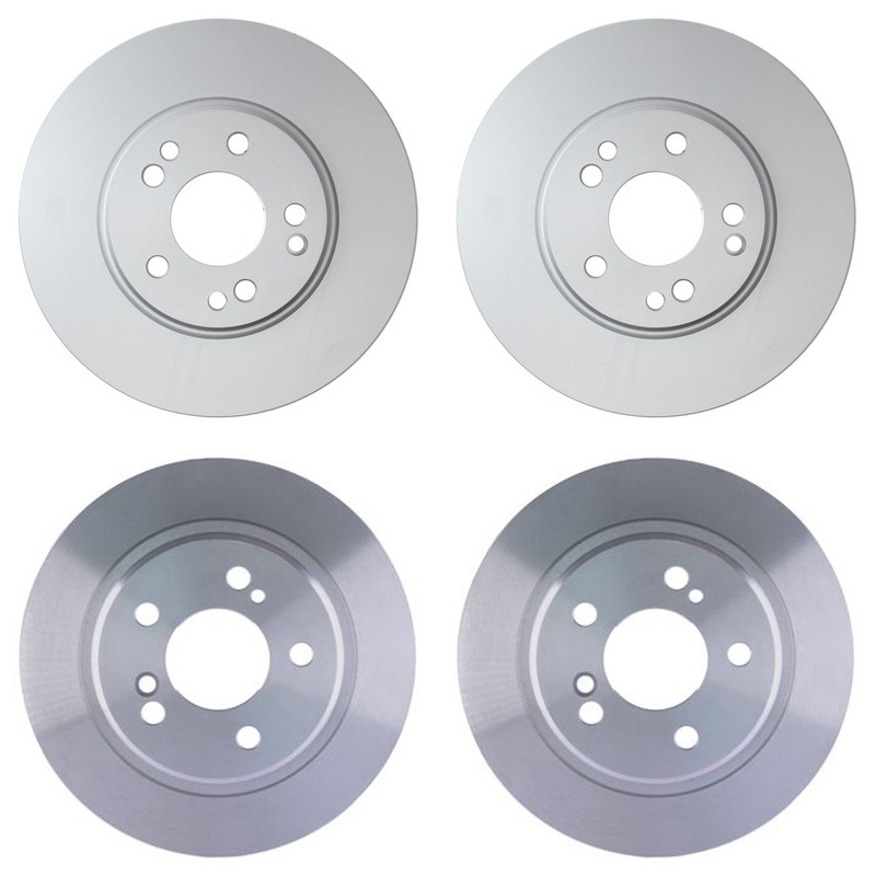 Hella Front 300mm Rear 278mm Brake Rotors Kit For R129 300SL 500SL SL320 SL500
