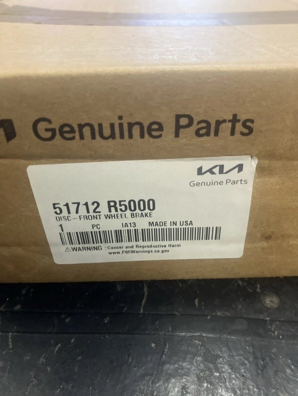 51712-R5000 2021-2023 Sorento Santa Fe Santa Cruz Front Brake Disc Rotor Genuine gallery