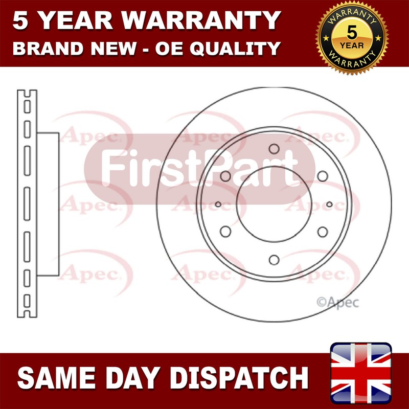 Fits Mitsubishi L 200 Fiat Fullback 2.4 D FirstPart Front Brake Disc 4615A201