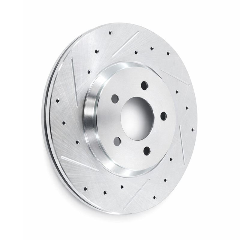 12.44 inch Front Drilled Brake Rotors Ceramic Pads for 2011 - 2014 Ford Mustang gallery