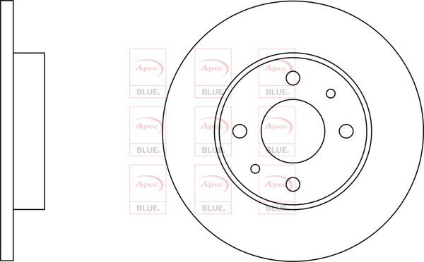 Brake Discs Pair Front FOR FIAT PUNTO II 1.2 99->10 CHOICE2/2 Petrol Blue gallery