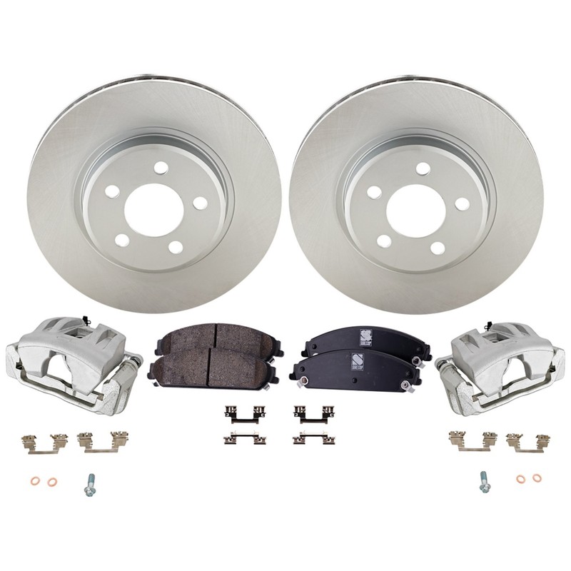 Front Brake Disc and Pad Kit for Dodge Challenger Magnum Charger Chrysler 300 05