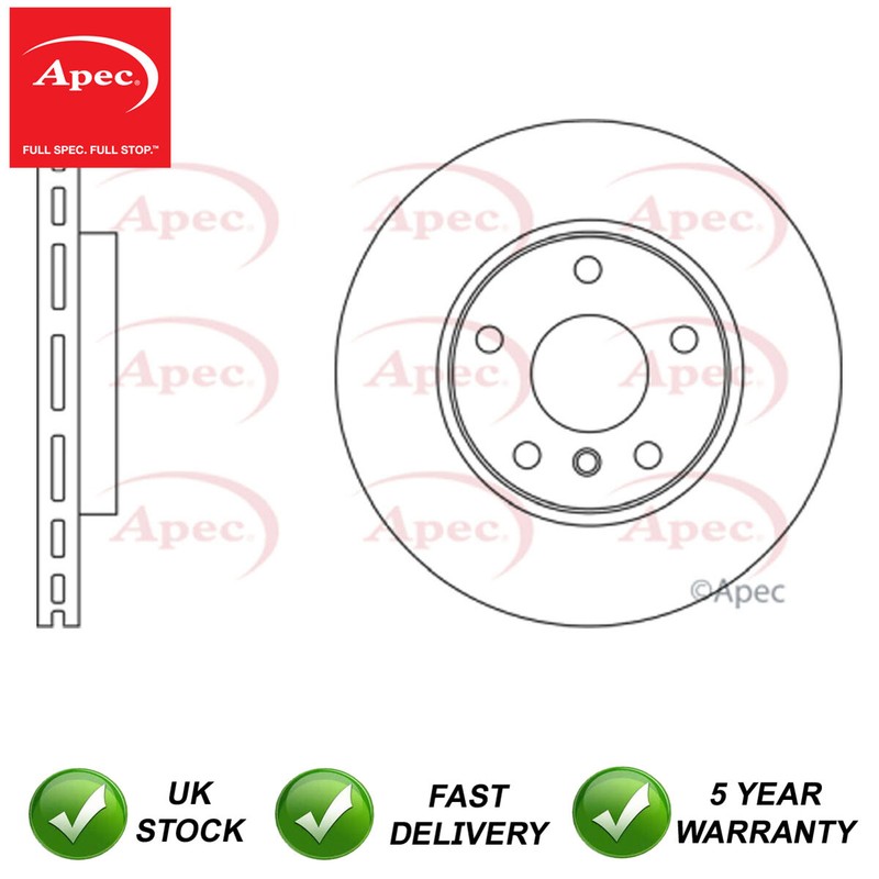 Brake Disc Front Apec Fits Mini Countryman Paceman 1.6 D 2.0 One 34119804828