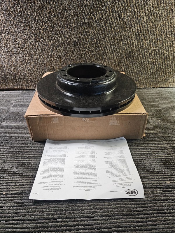 WALTHER EMC 07-00071-S1 Semi Truck Brake Disc Rotor Black