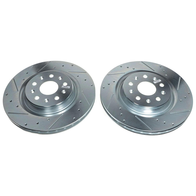 Power Stop Evolution Performance Drilled & Slotted 1-Piece Rear Brake Rotors gallery