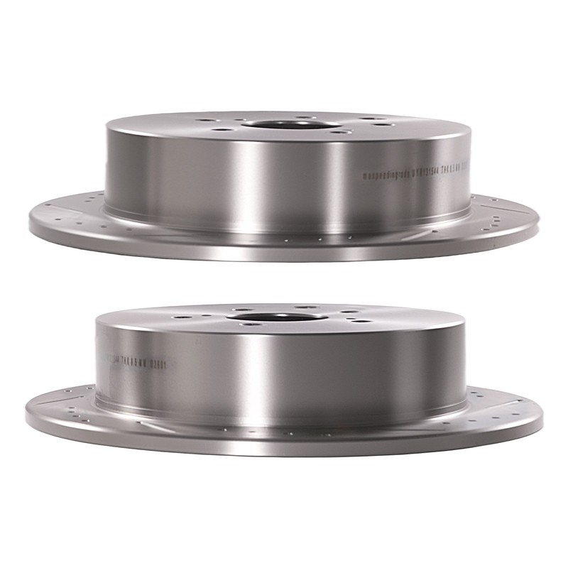 Rear Brake Rotors + Ceramic Brake Pads for Lexus RX350 RX450h Toyota Highlander gallery