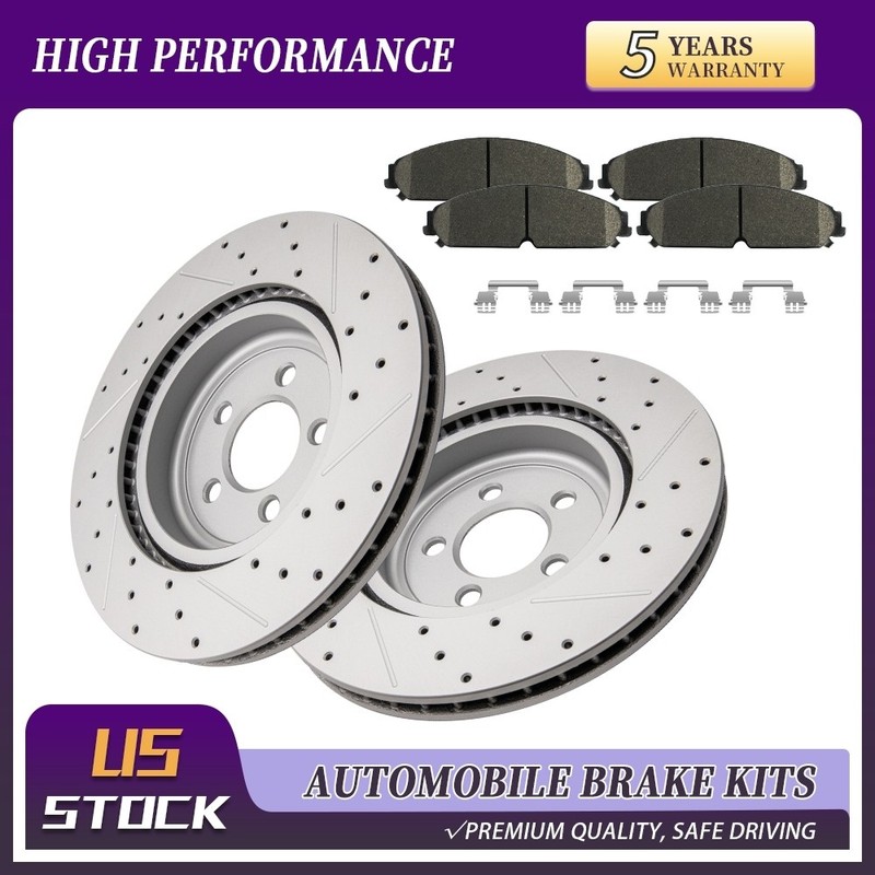 Front Brake Rotor Pad For 2005-2023 Chrysler 300 Dodge Challenger Charger Magnum