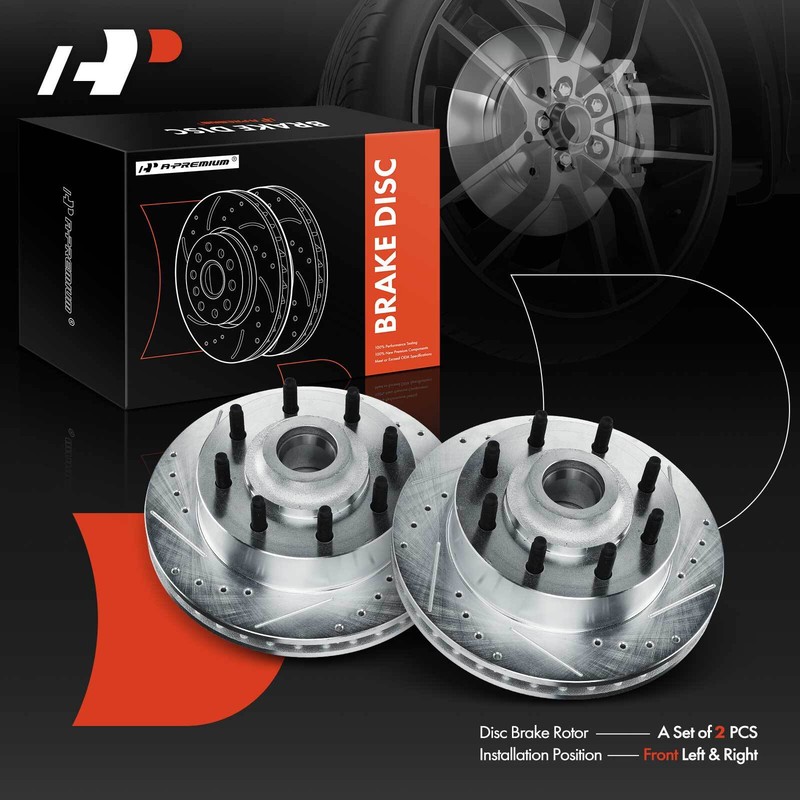Drilled Brake Rotor Front for Dodge Ram 2500 / 3500 Van 99-03 B2500 B3500 1998 gallery