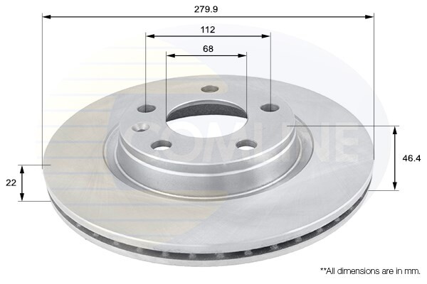 Fits Audi A4 1995-2008 VW Passat 1996-2010 Brake Disc Front Comline #1 gallery