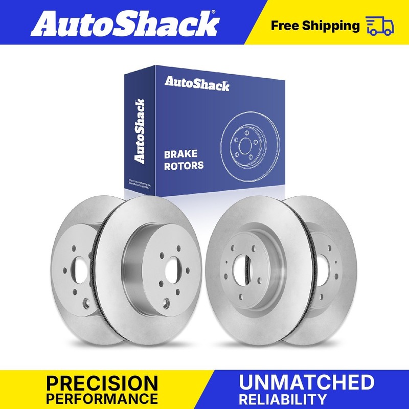 Front Rear Brake Rotors Set for INFINITI, G37 2009-2010, RWD V6 3.7L
