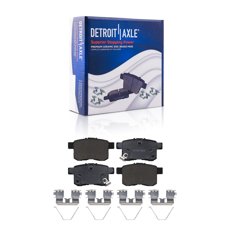 300mm Front & 282mm Rear Drilled Slotted Rotors + Brake Pads for Honda Accord gallery
