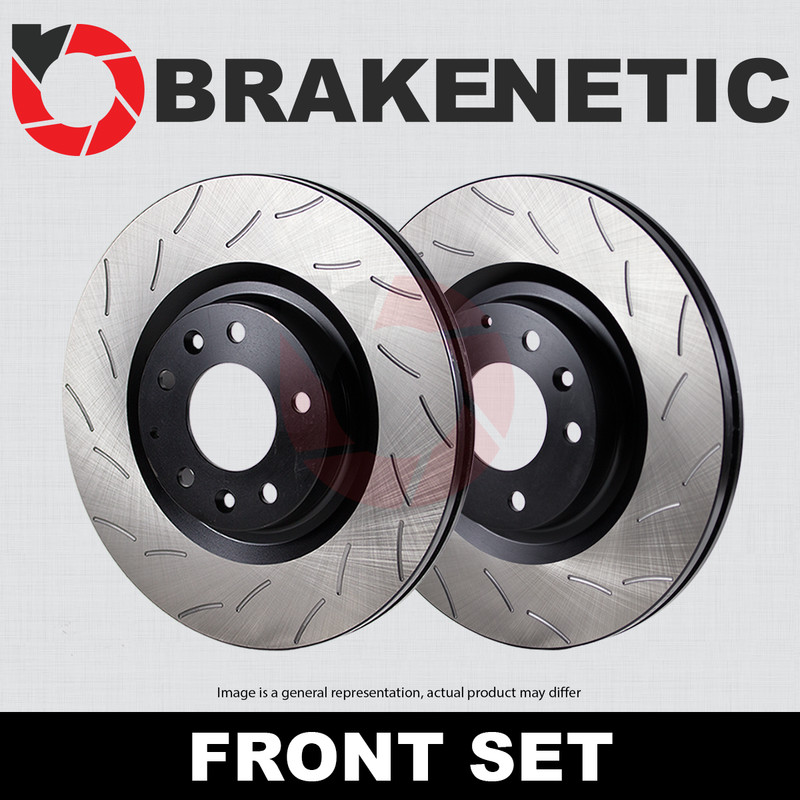 FRONT SET BRAKENETIC Premium RS Slotted Brake Rotors X5M X6M BNP34171.RS