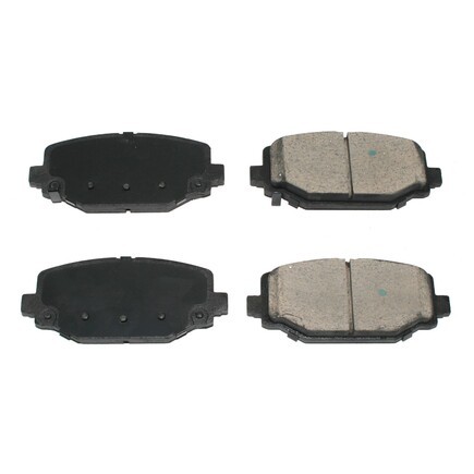 Pronto Rotor BP1596C Disc Brake Pad Set Rear, Ceramic, Slotted, Iron Backing, Wi