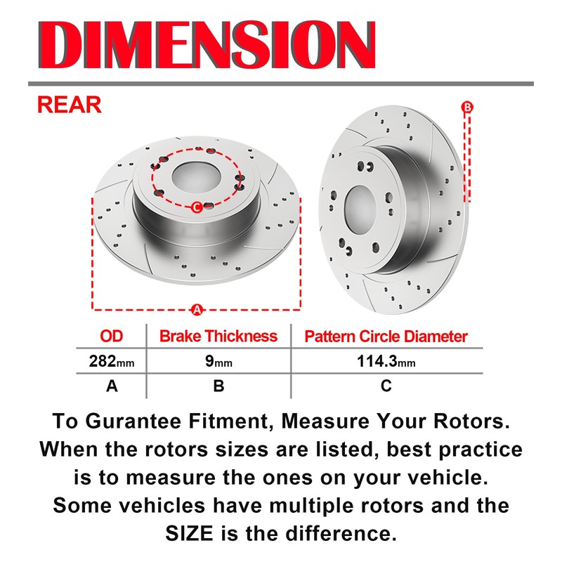 Drilled Front Rear Brakes Rotors and Pads Brakes Kit for Honda Accord ACURA TSX gallery